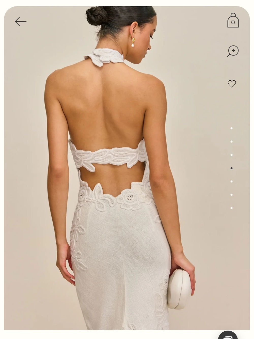 Cult Gaia White Tamara Gown - Picture 3 of 10